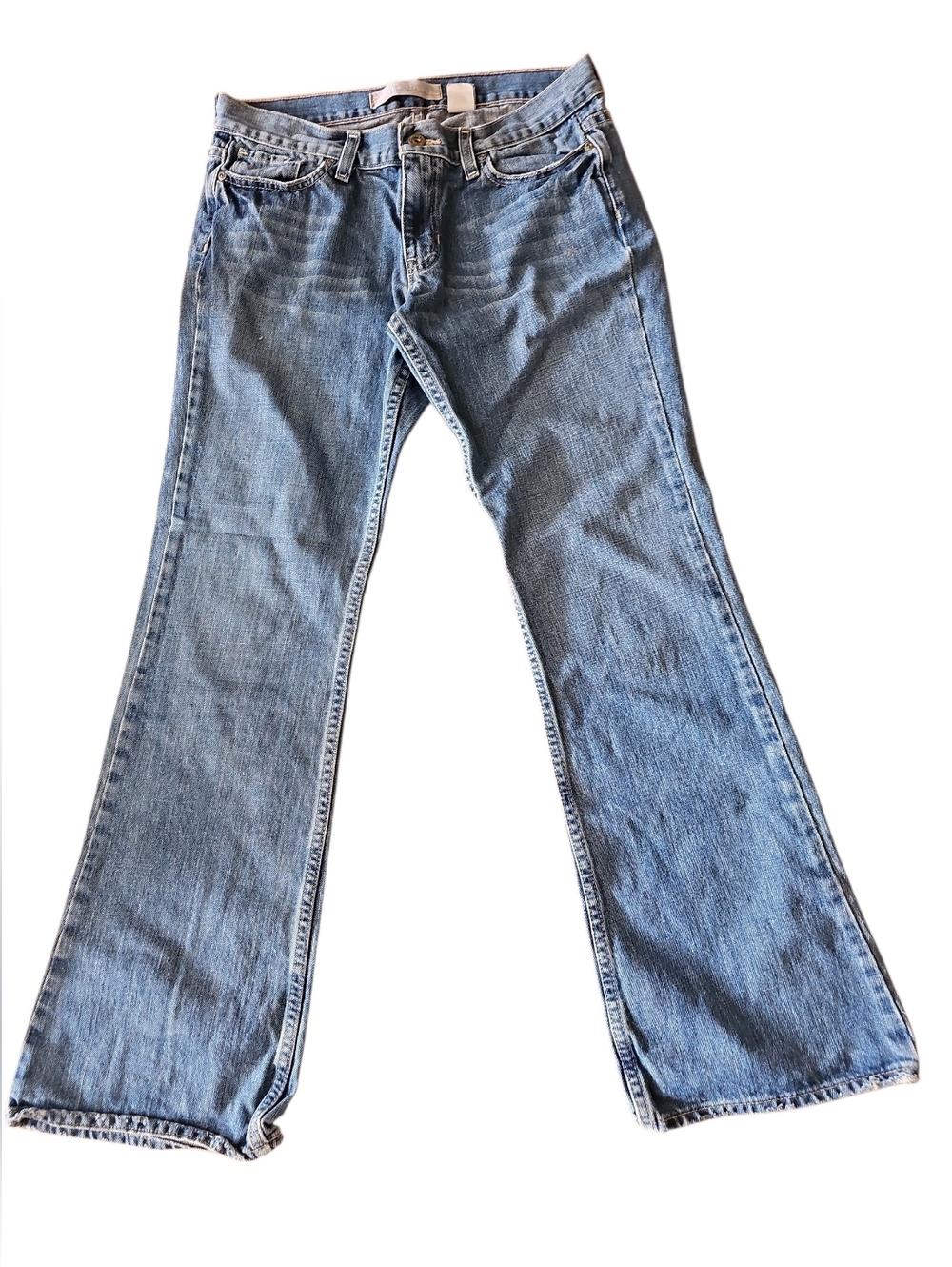 Old Navy Y2K Ultra Low Rise Classic Women's Light Wash Flared Jeans